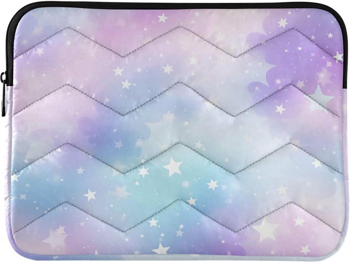 Waterdichte Laptop Sleeve 15-16 Inch met Pastel Galaxy Print