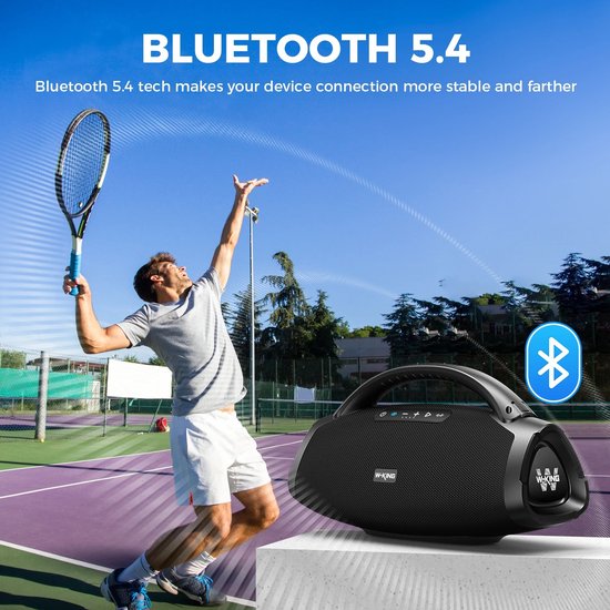 Benelux Select Boombox - Boombox Bluetooth Speaker - Boombox Speaker - Met draagriem - Lange batterijduur - 52 x 22 x 28 cm van Merkloos — afbeelding 5