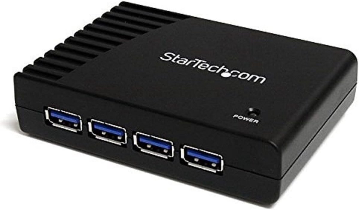 4-Poorts USB 3.0 Hub Zwart - SuperSpeed USB-Verdeler