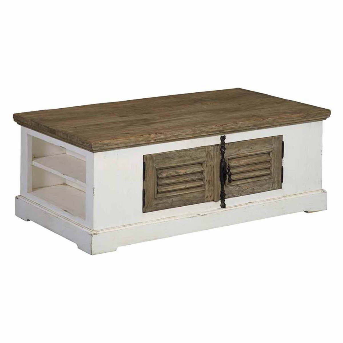 Tower Living Salontafel Amanda - Rechthoek Wit Hout - 135x75x50cm