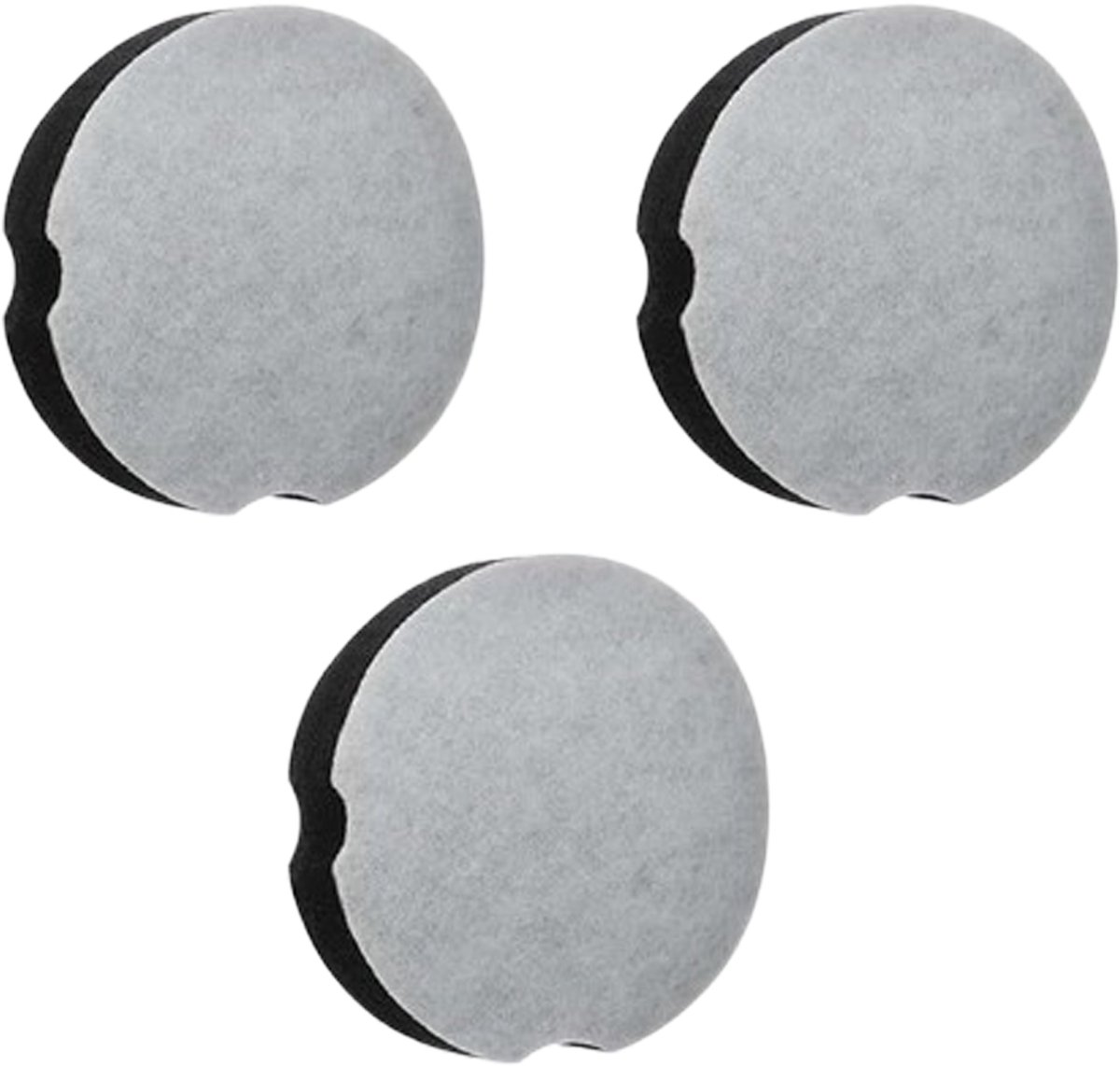 3 stuks HEPA filter - geschikt voor Bissell onderdeelnummer 1604896 / 160-4896 - Stofzuigerfilter katoen - 11*11*2.1cm - zwart