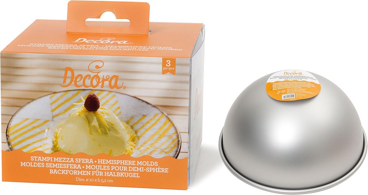 3-delige Set Aluminium Hartvormige Bakvormen met Hoge Rand - Ideaal voor Cakerondellen