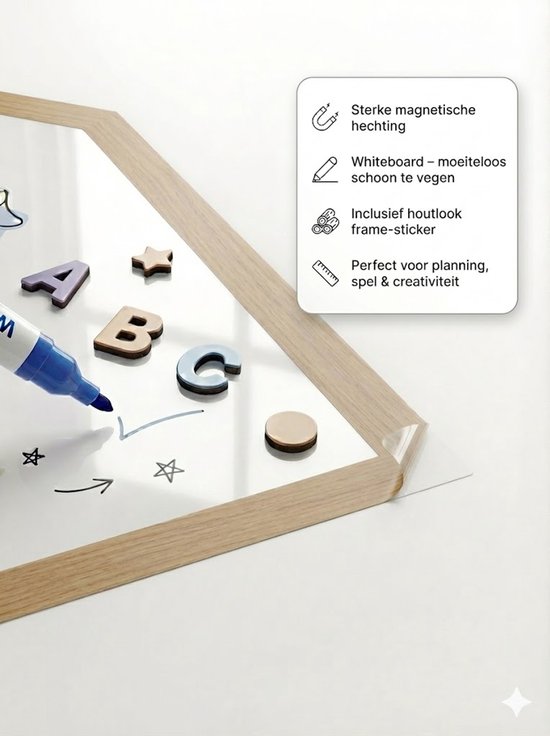 Autocollant Mural Magnétique pour Enfants – 50×60 cm Affiche de Jeu & d'Apprentissage Blanche – Tableau de Jeu Magnétique Réutilisable pour Chambre d'Enfant, École & Coin de Jeu