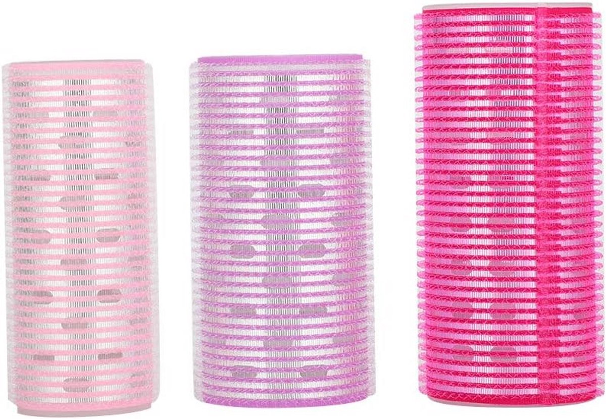 Zelfklevende Haarrollers Set (3 Stuks) voor Volume en Krullen – Geschikt voor Slapen