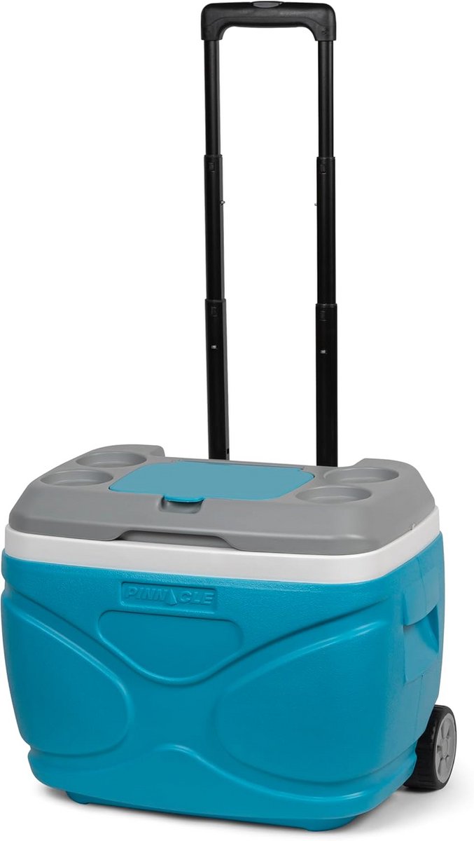 Rolkoelbox 30 Liter met Wielen en Telescoopgreep voor 72 Uur Koeling