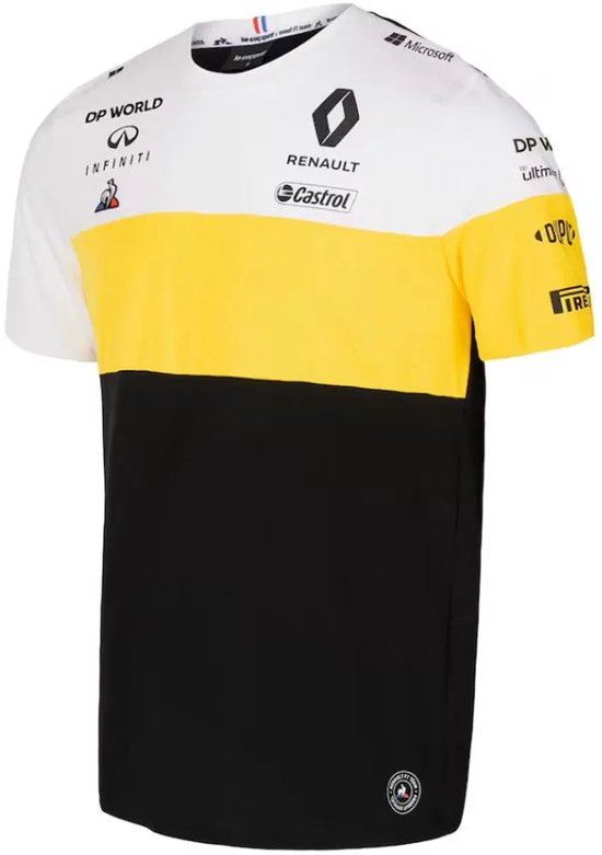Kinder T-shirt Renault Jr F1 Team T-shirt Wit-geel-zwart Zwart/geel/wit - 164 van kinder — afbeelding 4