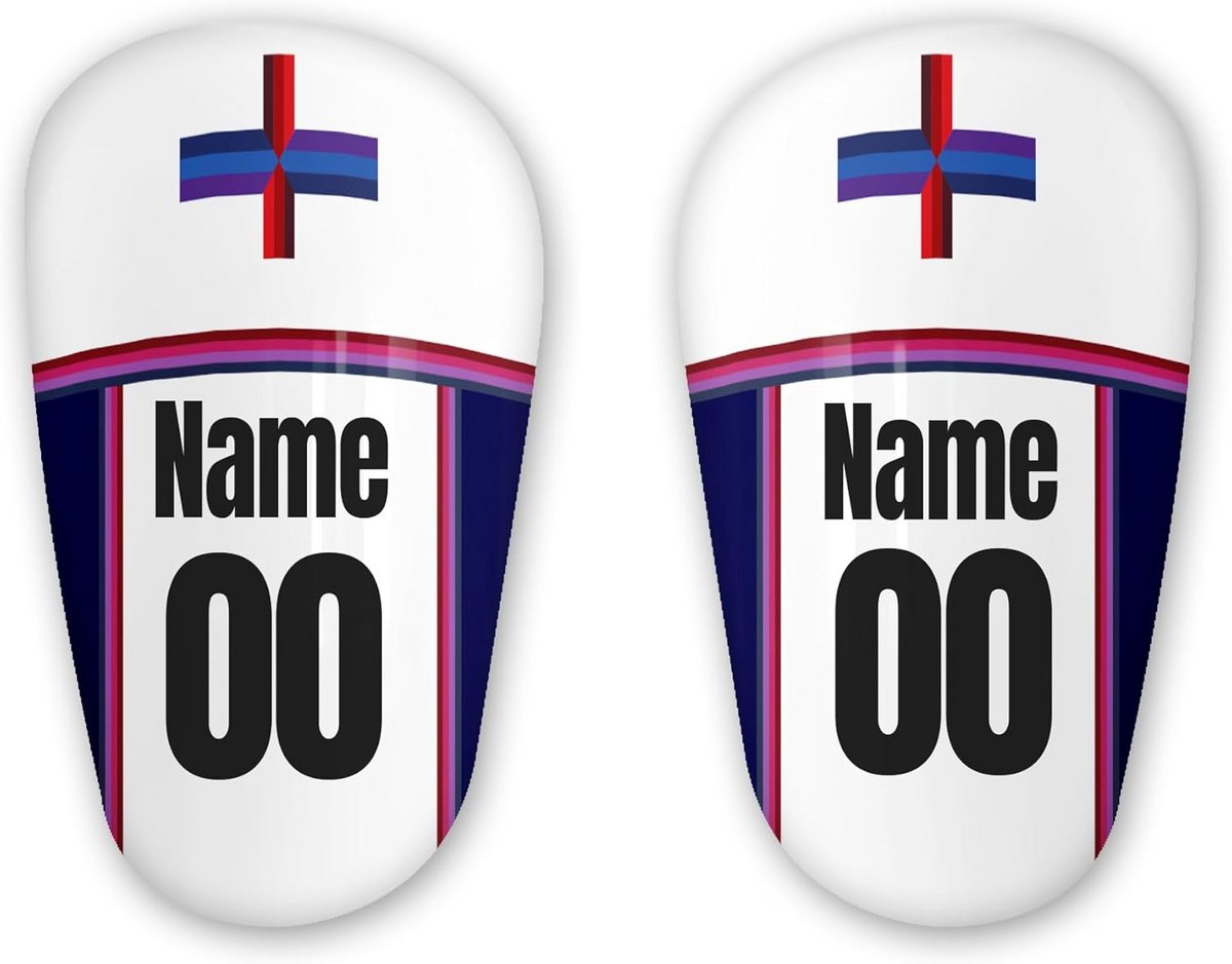 Gepersonaliseerde Voetbal Scheenbeschermers met Foto of Naam
