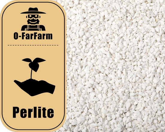 Grof Tuinbouw Perliet Bulk 2.3L - Verbetert Drainage en Beluchting voor Binnenplanten