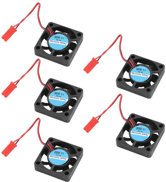 Set van 5 Mini Koelventilatoren 5V DC voor 3D Printer Hotend, 8500RPM Stille Koeling