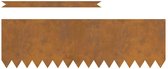 vidaXL - Grasafscherming - 30 - st - 100 - x - 0,05 - x - 30 - cm - weervast - staal - Roestig