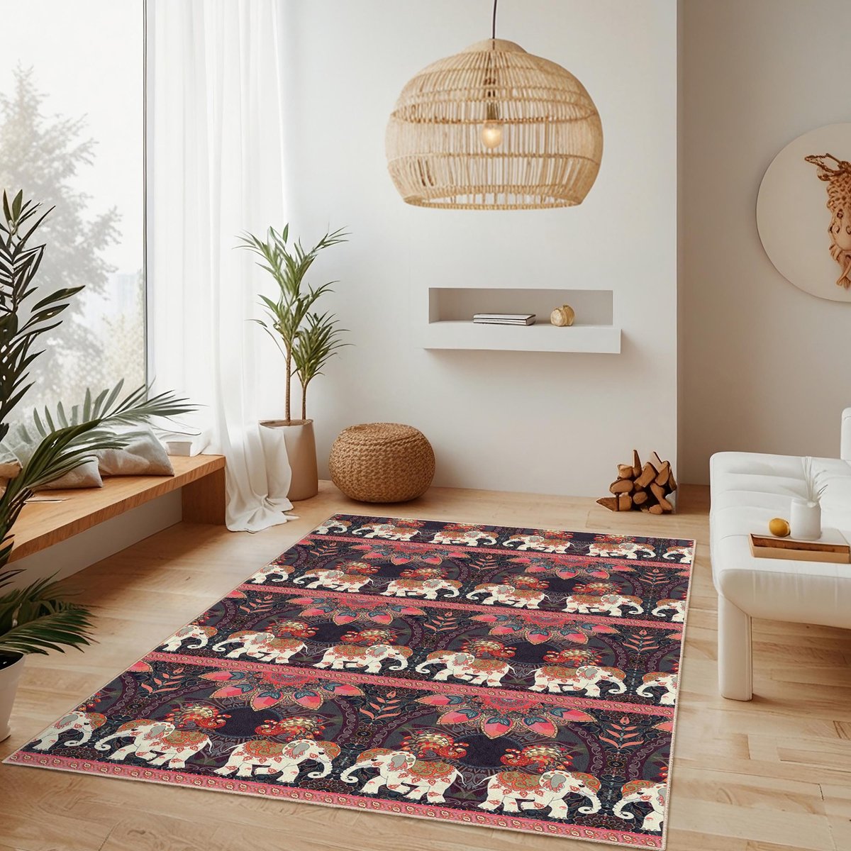 Mila Home - Tapijt Vloerkleed Rechthoek - Wasbaar - Antislip - OEKO-TEX Gecertificeerd - Voor Woonkamer, Slaapkamer, Keuken & Hal -172 3