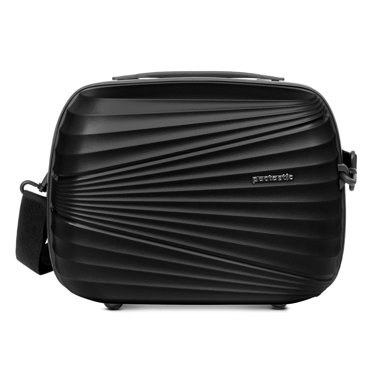 Pactastic Collection 02 Beautycase 34 cm - 14 L - Ritssluiting - black metallic