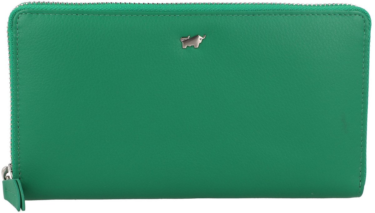 Braun Büffel Joy Portemonnee RFID-bescherming Leer 19 cm - Dames - Horizontaal - fern green