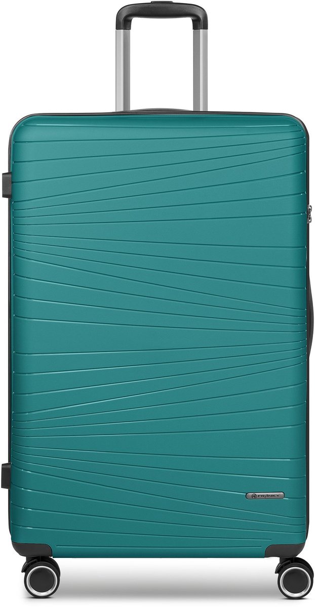 Franky Dallas 3.0 4 wielen Trolley L 75 cm - Harde bagage - TSA slot - turquoise