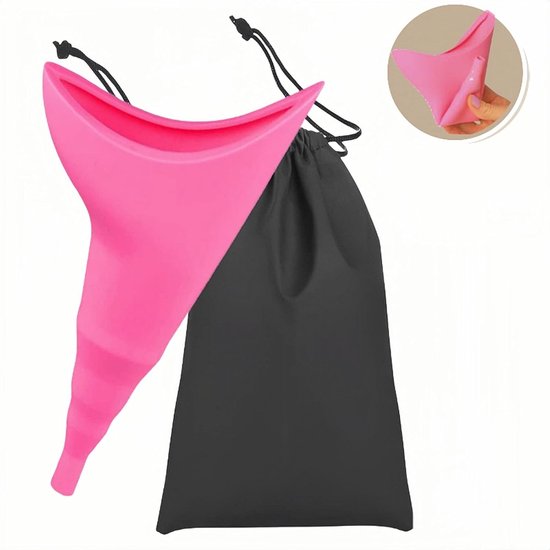 Portable Urinal voor Vrouwen - Geen Overloop - Herbruikbare Pee Funnel ...