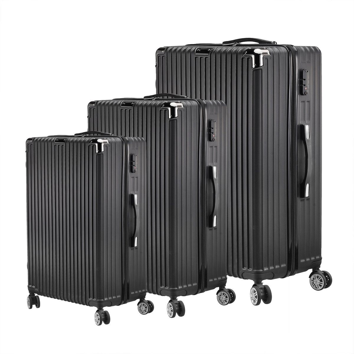 Voordelige Koffer Set 3-delig (20/24/28 inch) – Softcase Reiskoffers met TSA Slot & 4 Wielen