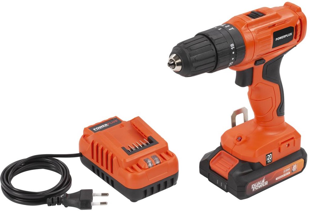 Powerplus POWDPO1110 20V klopboormachine met accu thumbnail 2
