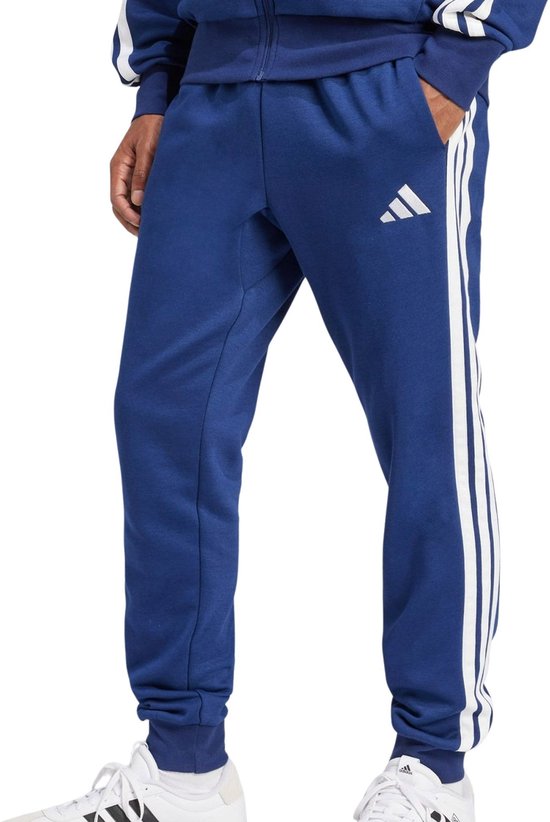Pantalon de jogging en polaire Adidas Essentials 3 Stripes Blauw L / Regular Homme