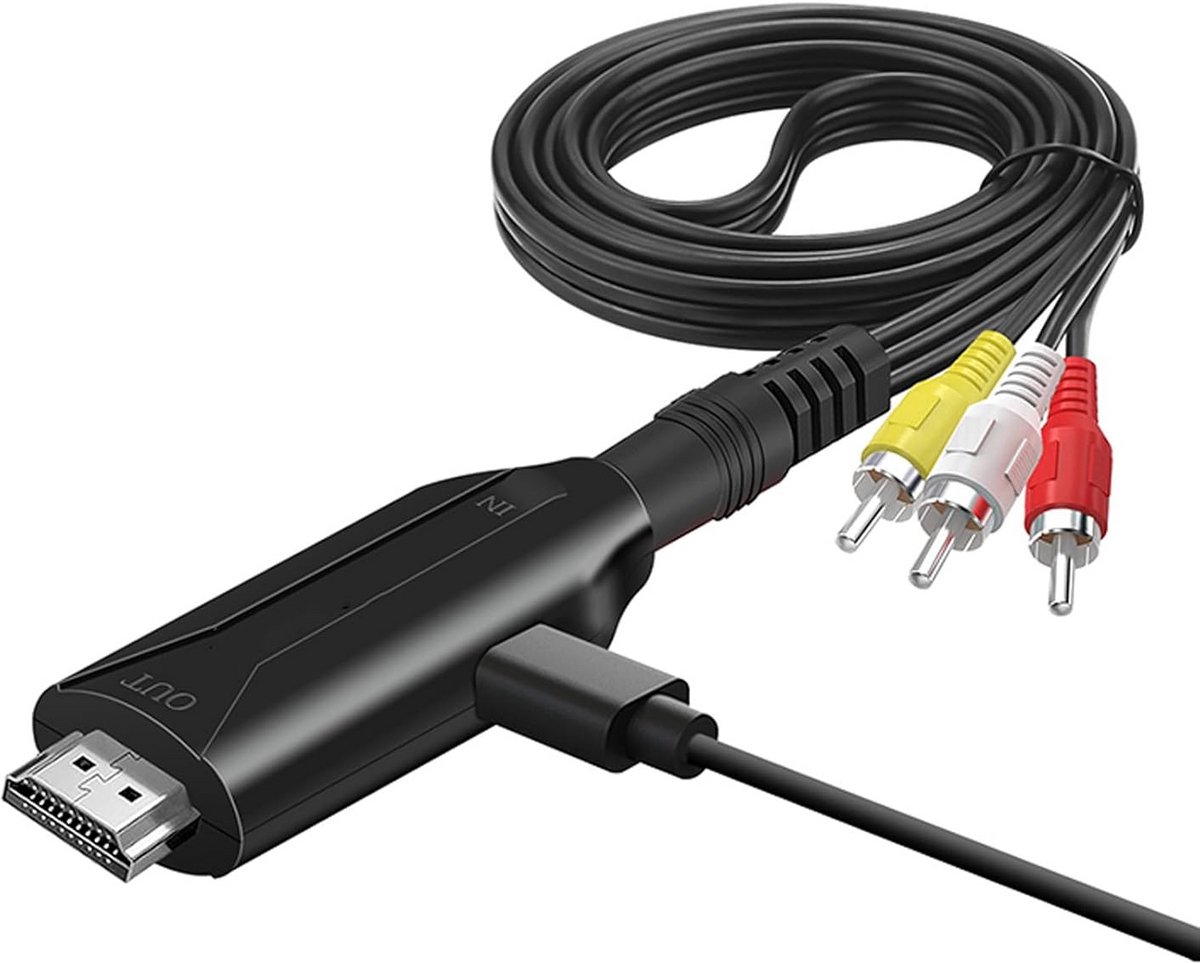 AV naar HDMI Converter - 1080P Adapter voor Composiet Audio Video