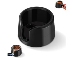 1 stuk - Koffie Tamper Basis - Antislip koffie tamper basis - Hand Filterhouder - Morsbestendige houder - Compatibel met Ninja handfilterhouder voor verbeterde stabiliteit (zwart)