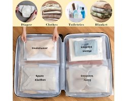 Ziekenhuistas Set - 22 Stuks Organizers voor Kraamtas en Babyuitzet - Reis- en Opbergzakken