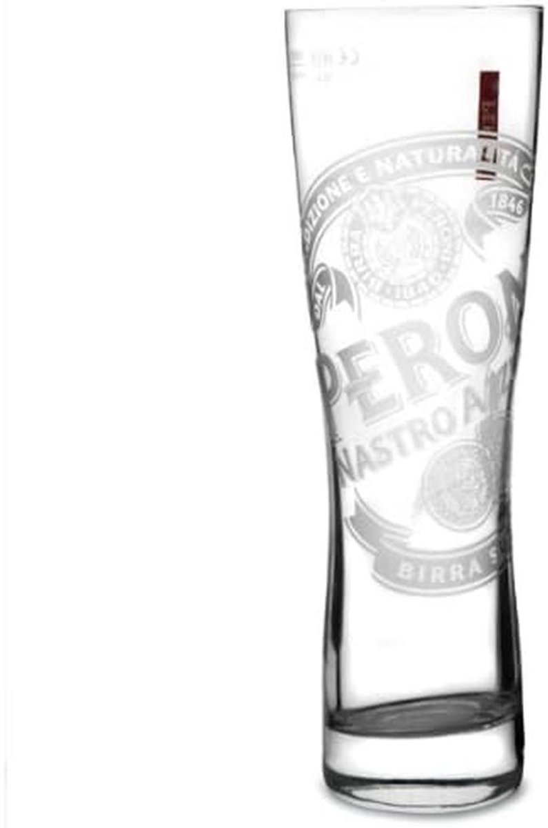 Set van 6 Italiaanse Bierglazen 0.3L