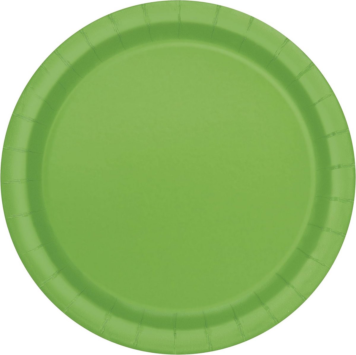 Lime Groene Borden Rond 23cm 16st