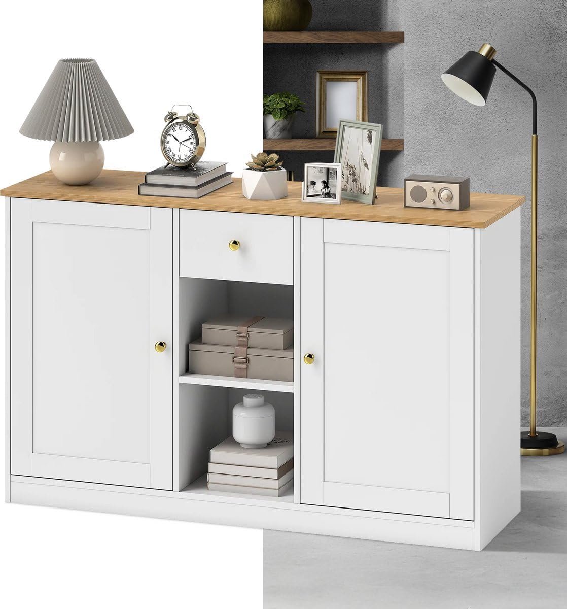 Keukeneiland - Verplaatsbaar - Keukenkast - Dressoir - Organizer