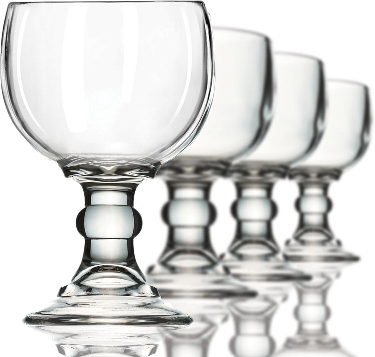 Groot Margarita-glas en Bierglas Set van 4 - 21 oz Komstijl Glazen voor Drankjes