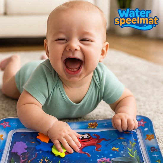Innovaland - Watermat Baby - Opblaasbaar - Speeltapijt - Speelgoed - Jongens - Meisjes - Kraam cadeau Jongen - Waterspeelmat - Baby Speelgoed 0 jaar - Baby Mat — afbeelding 2