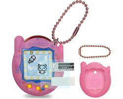 Siliconen Hoes en Screenprotector voor Virtueel Huisdier (Tamagotchi Connection) - Roze Beschermset