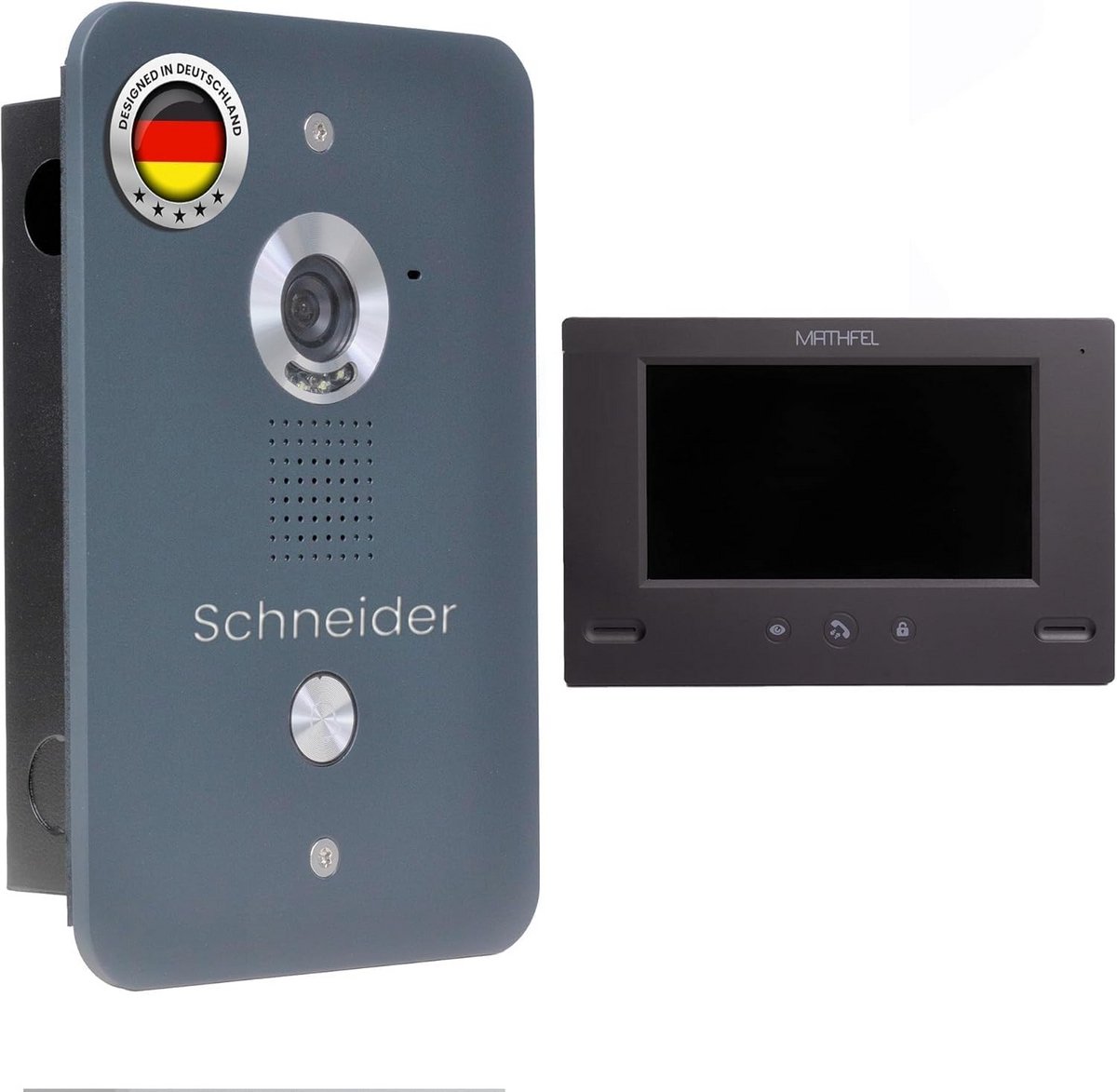 Draadloze Video Deurintercom met 7 Inch Kleurenmonitor en Nachtzicht
