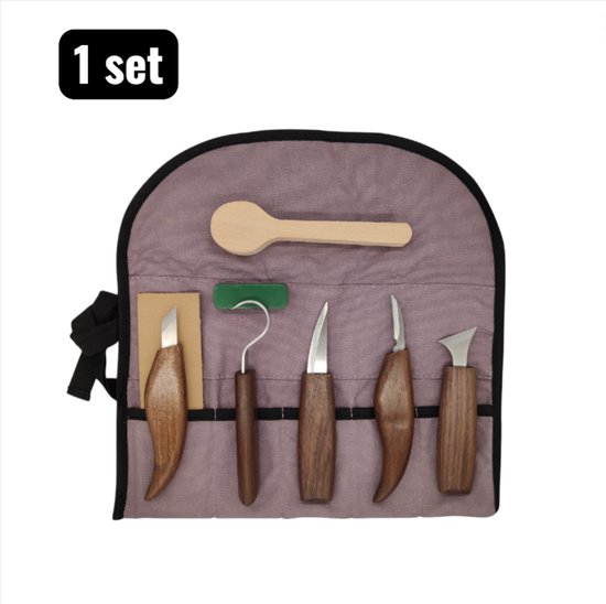 1 set - Houtbewerkingspakketten - Gutsen - Houtsnijmes Set - Professionele Houtbewerking Gereedschap voor Beitel - Lepel Snijden en Houtsnijkunst - Houtbewerking Gereedschap