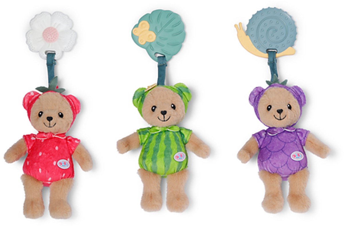 BABY born voor baby's Teddyfruitberen 18 cm (assortiment van 3)