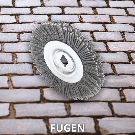 Voegenborstel Nylon 10 cm voor Steen- en Betonoppervlakken - Ideaal voor Onkruid en Mos Verwijdering — afbeelding 2
