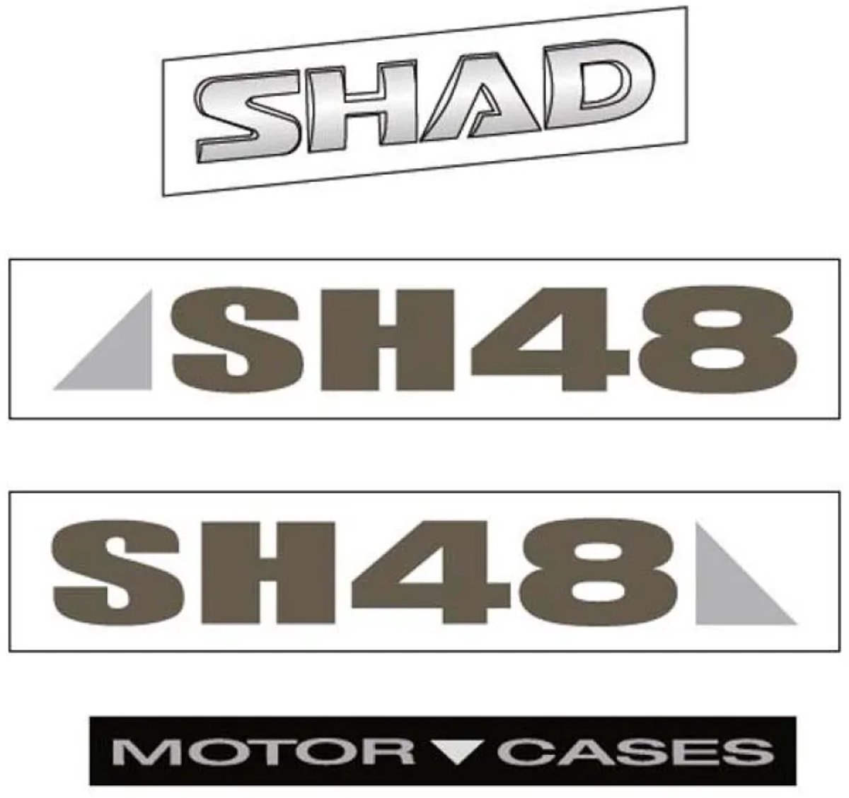 Shad Sh48-kofferlabel Grijs