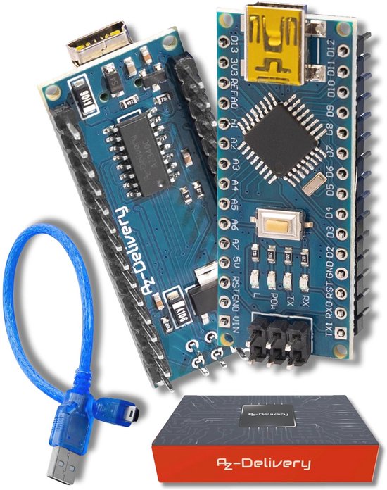 Nano V3 Board met CH340 Chip en USB Kabel - Ideaal voor Microcontroller ...