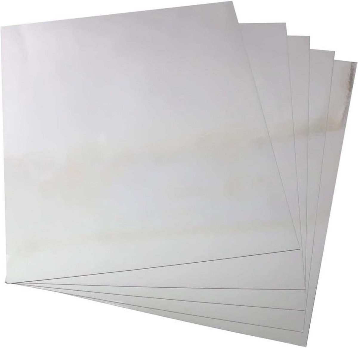 60 Vel Metallic Zilver Karton A4 Formaat 250 g/m² - Spiegelglans Papier voor Knutselen & Kaarten