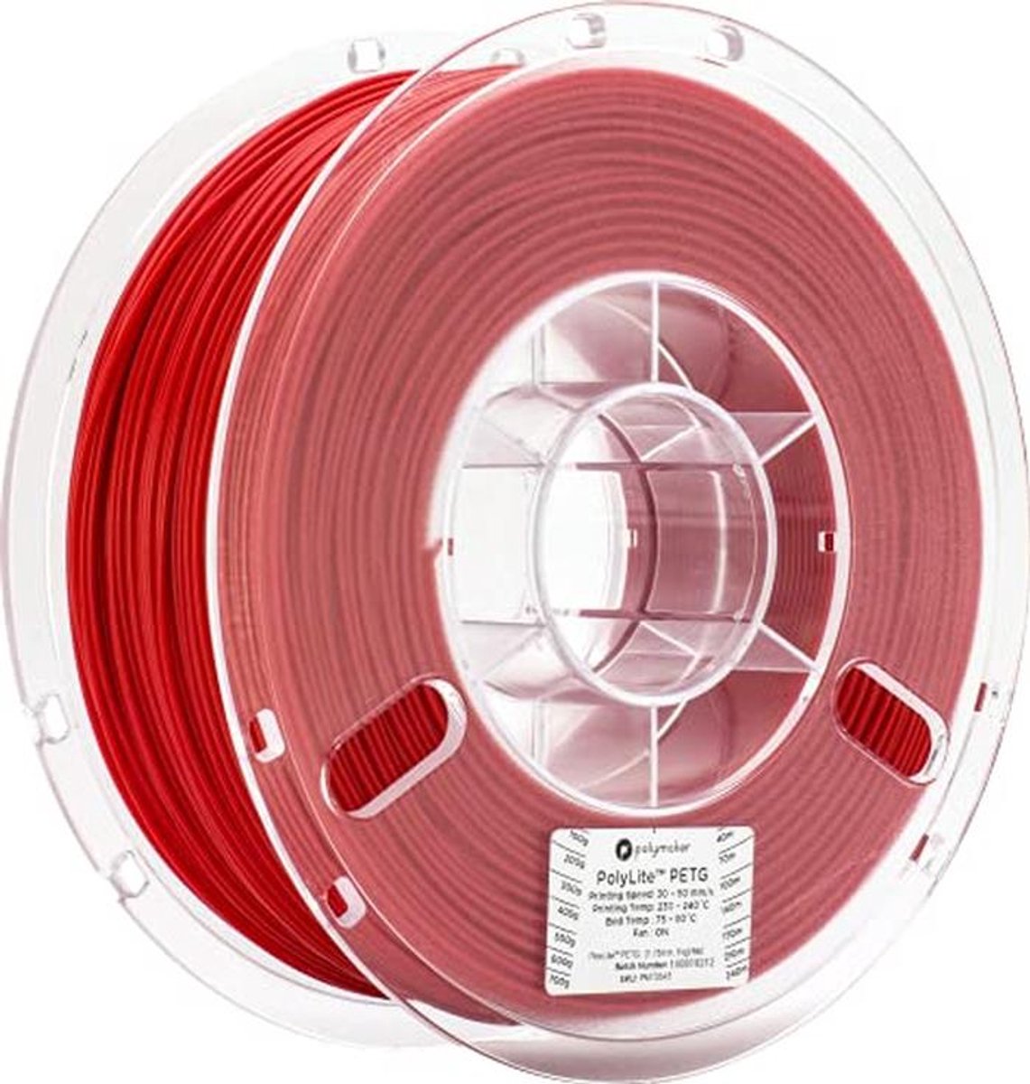 PETG Filament 1,75 mm - 1 kg - Rood - 3D Printer Filament