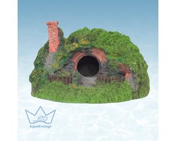 AquaKonings - Aquarium decoratie - Ornamenten - Overwoekerde grot- 13.5x12x9