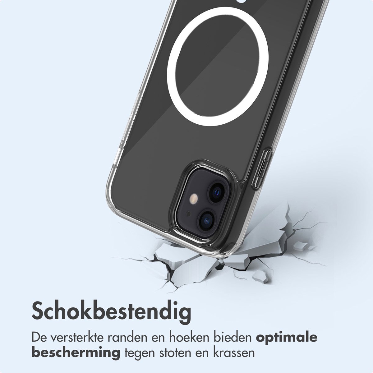 imoshion Hoesje - Geschikt voor Apple iPhone 12 Pro / 12 - Protective Backcover geschikt voor MagSafe - Transparant — cadeau in Cadeau-ideeën - foto 2