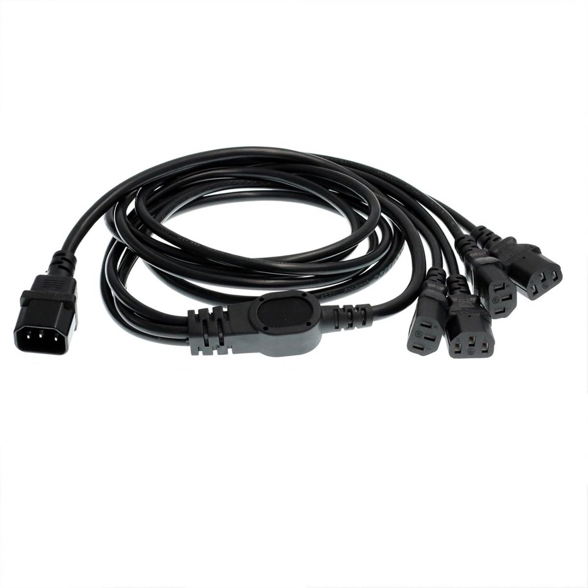Stroomverdelerkabel C14 naar 4x C13 | 10A PDU/UPS Verlengsnoer 1.8 Meter
