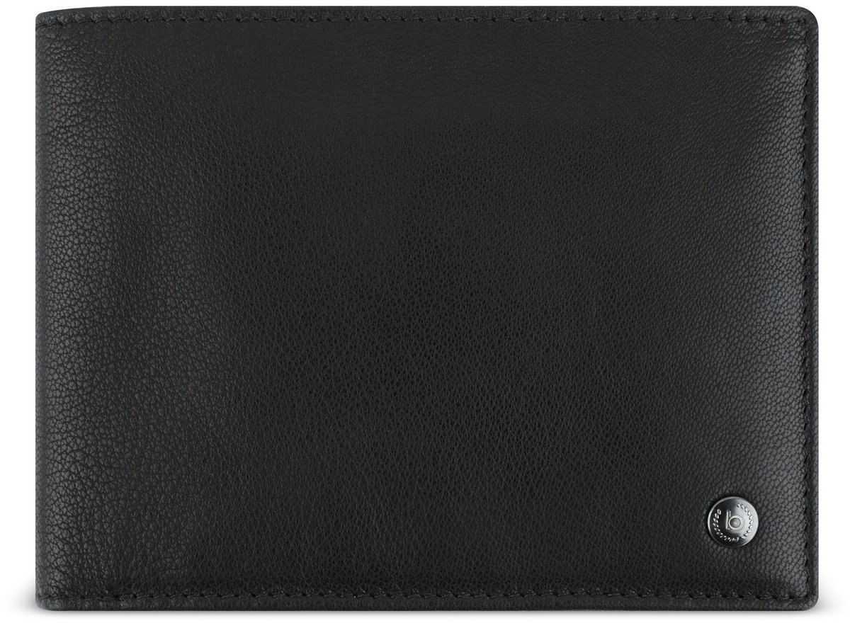 bugatti portemonnee Black Magic Wallet With Flap Black zwart