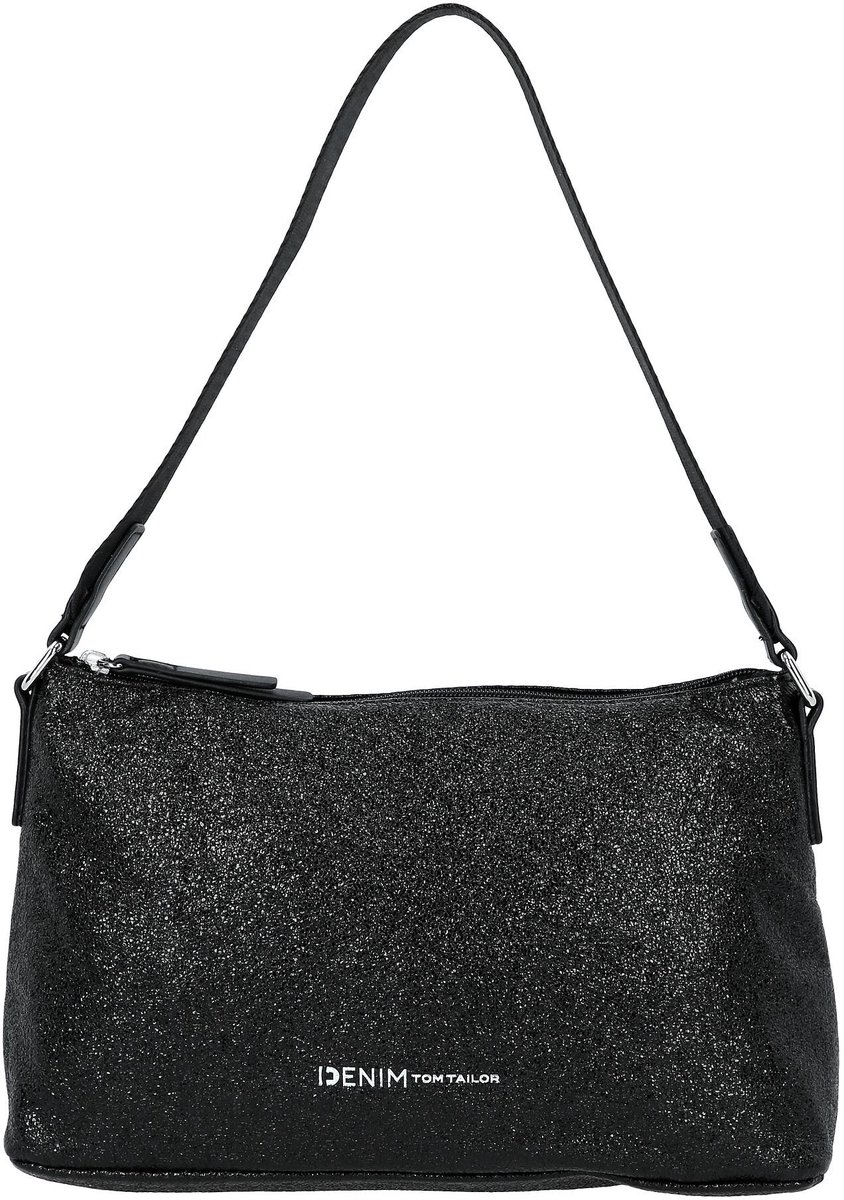 TOM TAILOR schoudertas Quinn Shoulder Bag Metallic Black antraciet