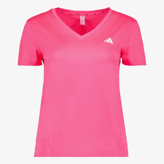 Adidas WE MIN V NK dames sport T-shirt roze - Maat XL