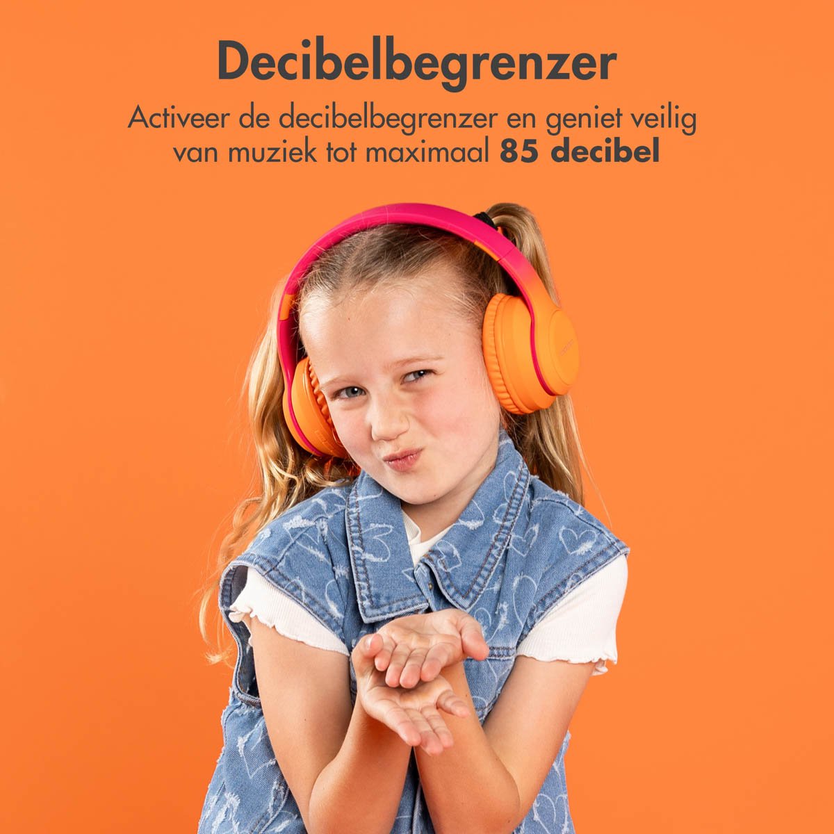 imoshion Kinder Koptelefoon LED - Bluetooth en Decibelbegrenzer - Draadloze Koptelefoon Kinderen – foto 5