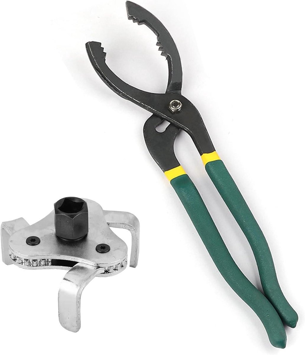 VVGoods - Universele oliefiltersleutel met 3 armen voor auto's en motorfietsen, 30 cm, Ø 30 mm - Ø 160 mm