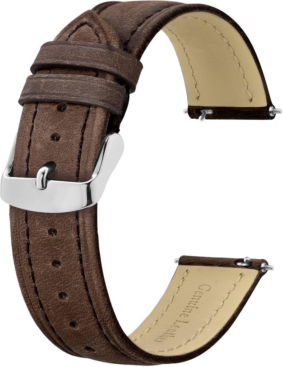 Lange Leren Horlogebandjes met Snelsluiting voor Heren en Dames