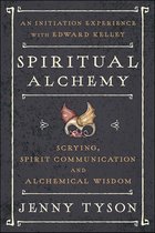 Boekomslag 'Spiritual Alchemy' met een getekende draak op een donkergrijze, getextureerde achtergrond.