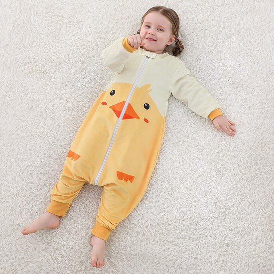 Babyslaapzak met Voetjes voor Peuters - Warme Winter Jumpsuit met Capuchon — afbeelding 3